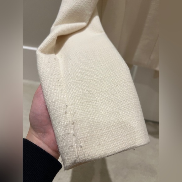 Zara Beige Textured Blazer with Gold Buttons - Picture 6 of 14